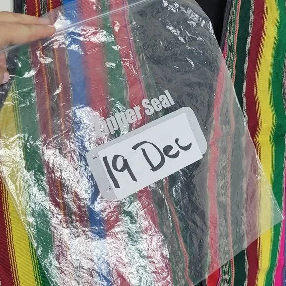 Tipicos Vintage Bohemian Multicolored Striped Button Front Vest Cotton Blend - Picture 9 of 9